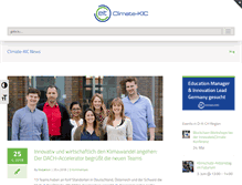 Tablet Screenshot of climate-kic.de